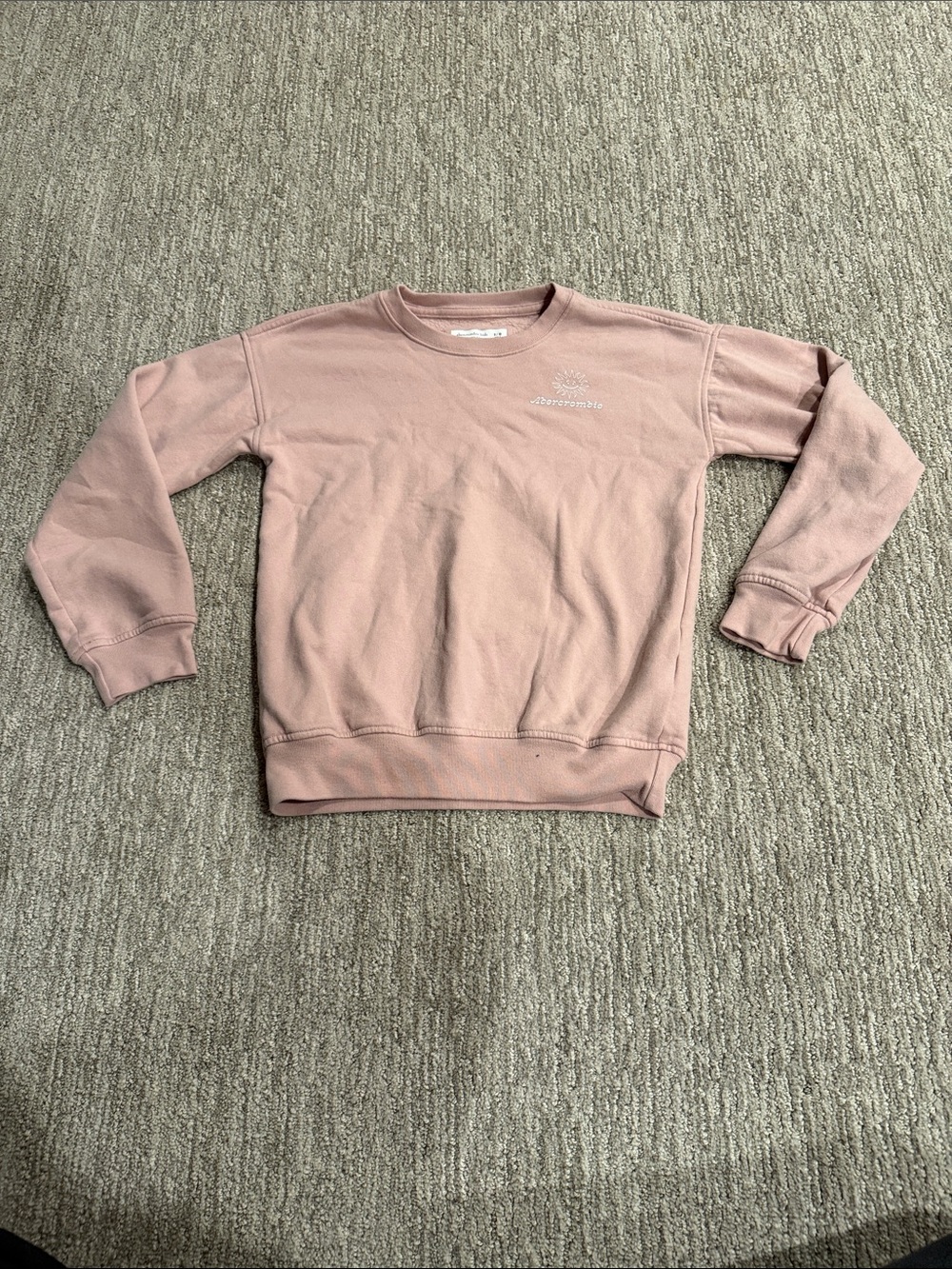 Abercrombie & Fitch Girls Crewneck Sweatshirt - Dusty Pink